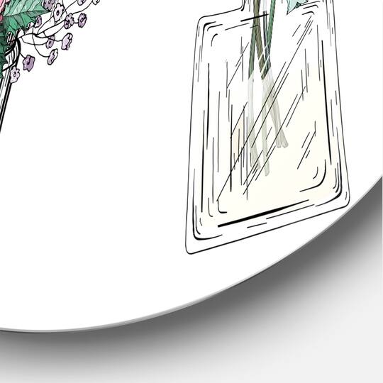 Designart - Bouquets of Wildflowers In Transparent Vases I